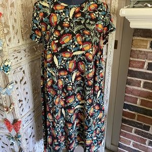 LuLaRoe Floral Print Carly S EUC